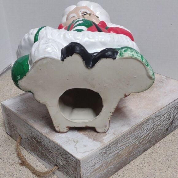 13" Painted Mrs Santa Claus Ceramic Figure - Picture 5 of 5